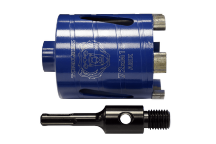 Алмазная коронка TOPALMAZ 72 мм по бетону, сегмент ARIX, для подрозетников