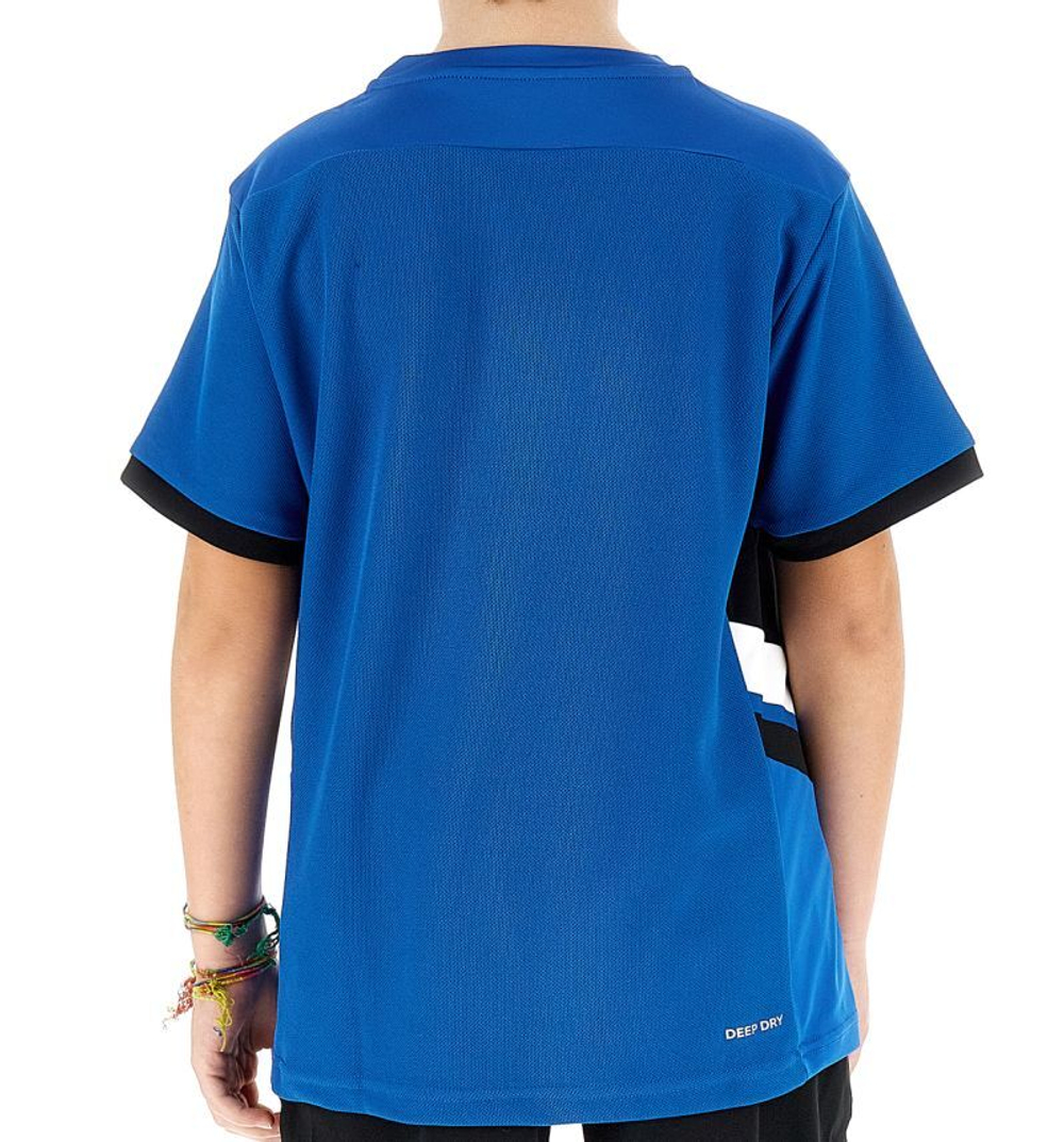 Детская теннисная футболка Lotto Squadra B III T-Shirt - Blue