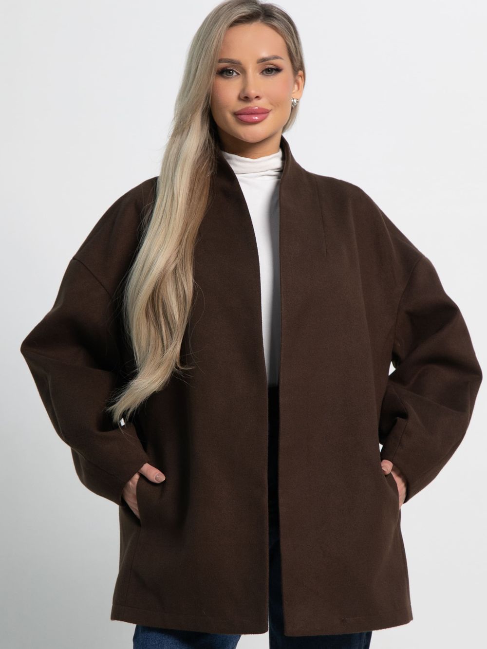 Пальто Мелания (горький шоколад) Б15185-5М LT Collection