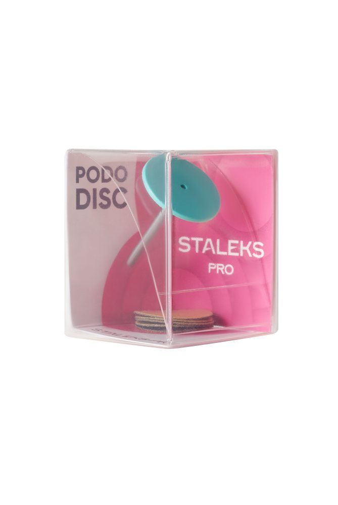 Диск педикюрный пластиковый PODODISC EXPERT М в комплекте с сменным файлом 180 грит 5 шт (20 мм)