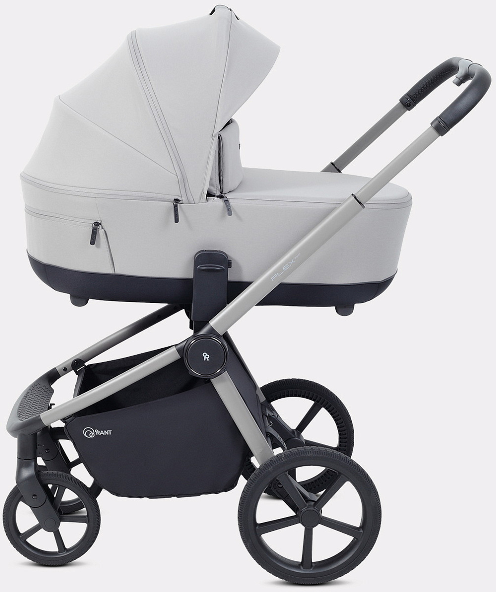 Детская коляска Rant Flex Therm Soft 3 в 1 с автокреслом Cruise Black Stone Grey
