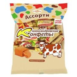 КОНФЕТЫ АЛЕКСАНДРОВСКИЕ КОРОВКИ 250 ГР АССОРТИ