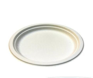 БИО Тарелка 225*18мм одн.биоразлагаемая Белая /50 шт