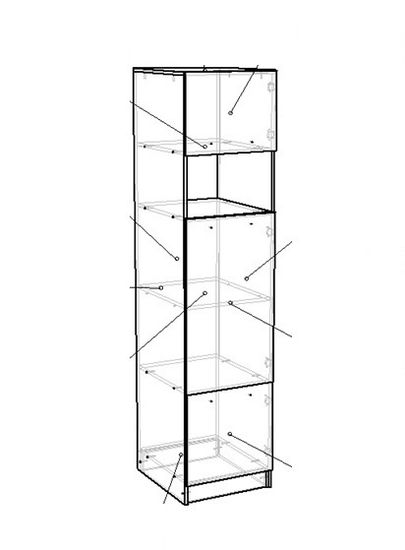 Шкаф-пенал ТОКИО-7 правый