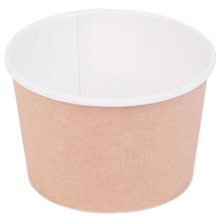 Без крышки Эко супница КРАФТ 300мл (30шт/600) НИЗКАЯ