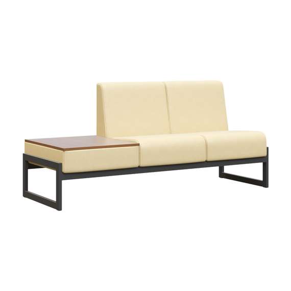 Module Диван двухмест. столик унив. MD.D2-ST2 Oregon 11/Орех Гварнери/Металл Черный 1855*700*800