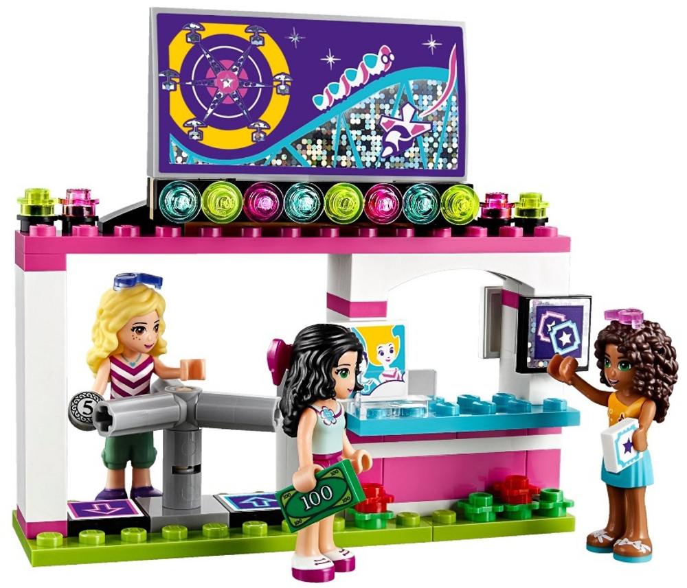 LEGO Friends: Американские горки в парке развлечений 41130 — Amusement Park Roller Coaster — Лего Друзья Продружки Френдз