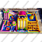 Большая площадка с высокой горкой "Дино-городок" 25*20*8 м