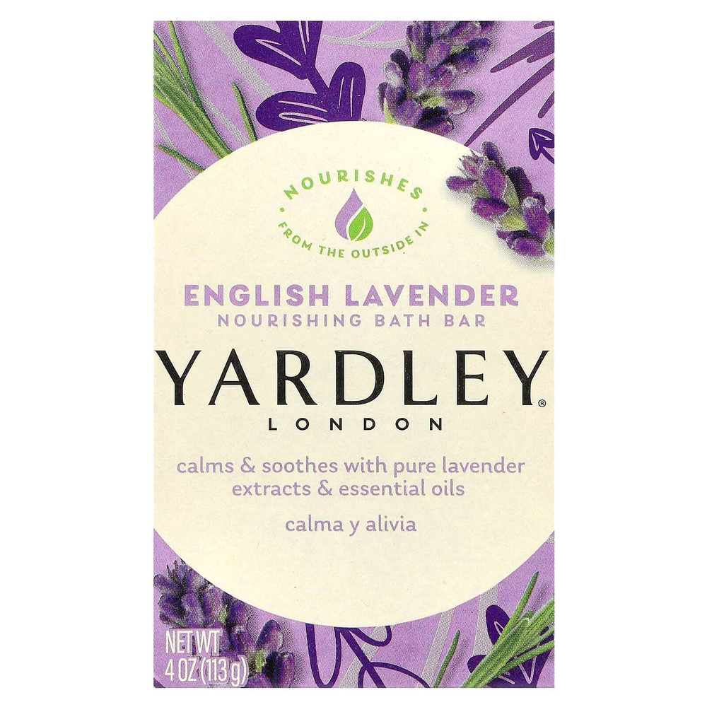 Yardley London, Питательное мыло для ванн, английская лаванда, 113 г (4 унции)