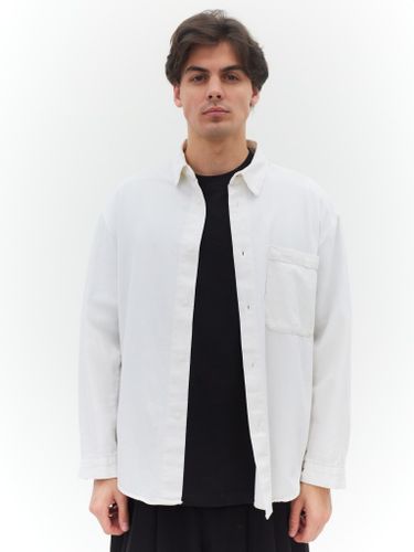 Белая джинсовая рубашка MOSCO