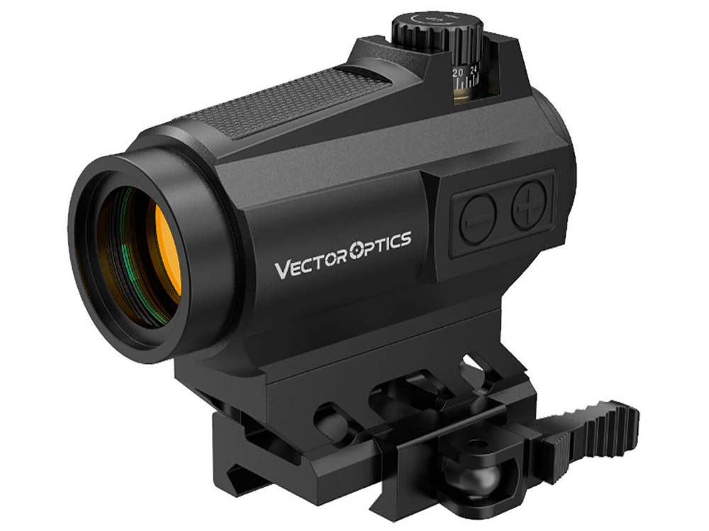 Коллиматор Vector Optics Maverick-II 1x22 Solar, закрытого типа, точка 3 МOA, красная, 7+1NV, на Weaver, IPХ4, 214г