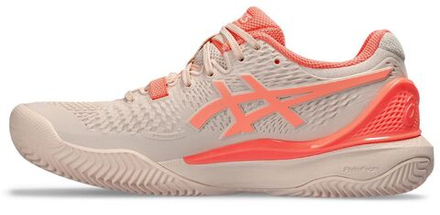 Женские Кроссовки теннисные Asics Gel-Resolution 9 Clay - pearl pink/sun coral