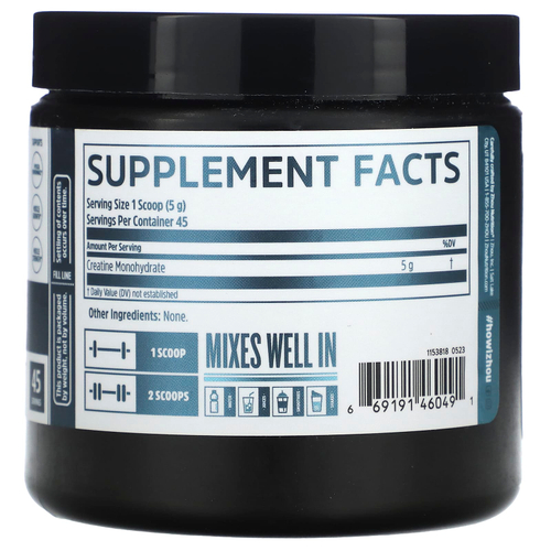 Zhou Nutrition, Креатин, без добавок, 5 г (225 г)