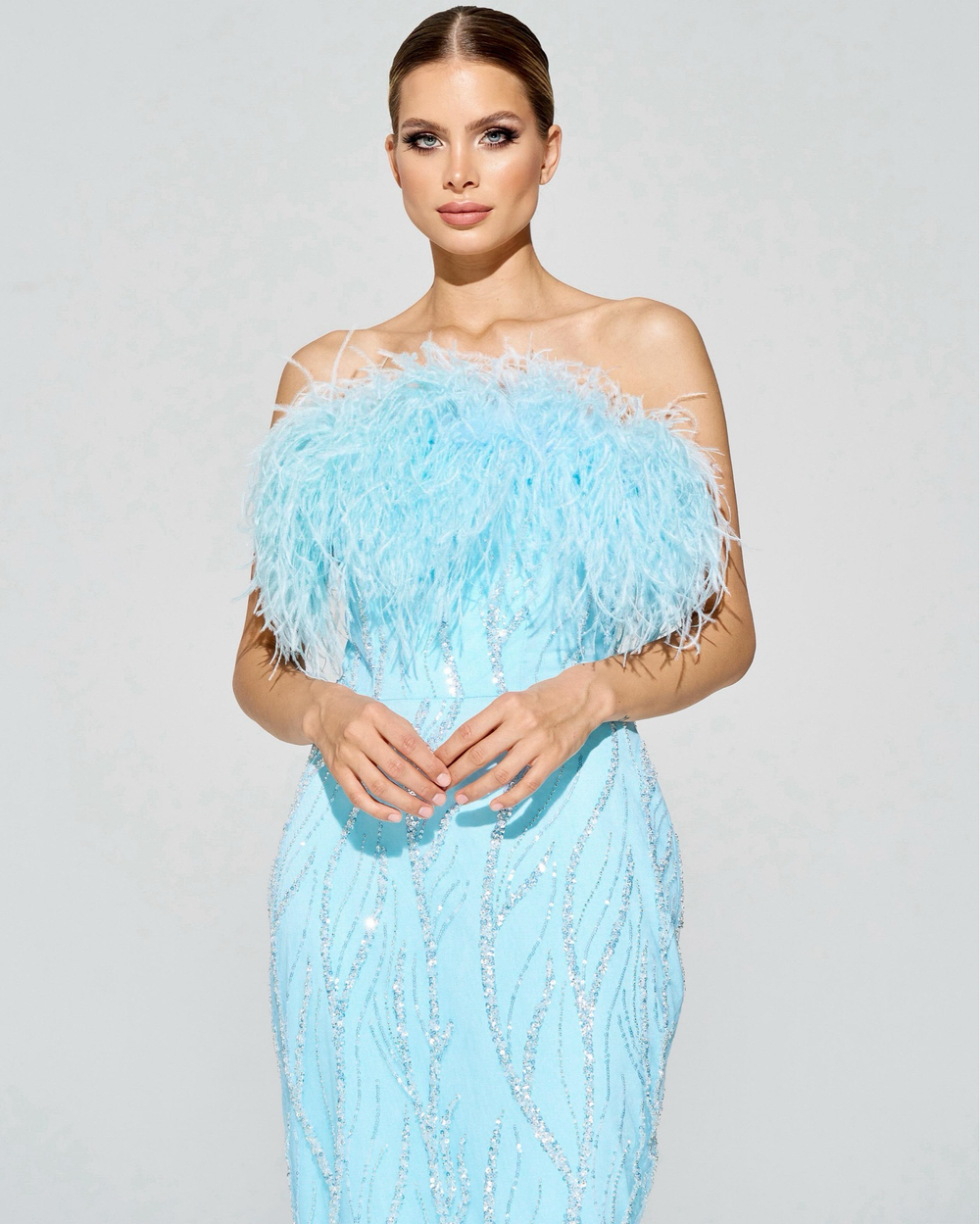 Корсетное платье Aquamarine
