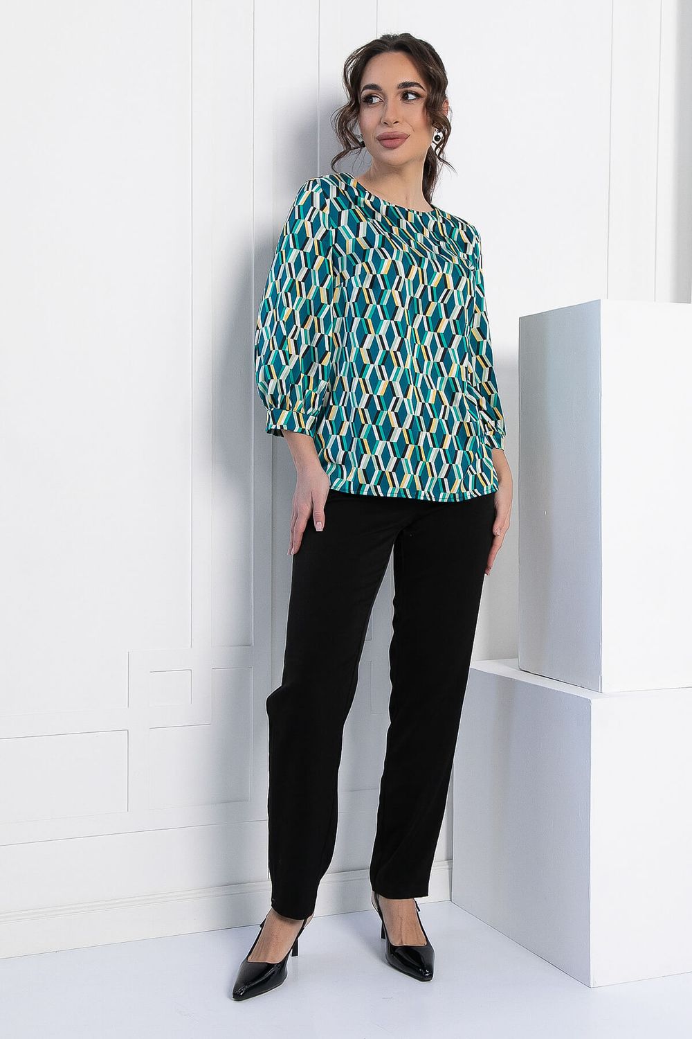 Блуза Мечта сезона (изумруд) Б12908-16М LT Collection