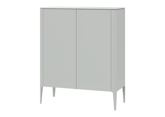Шкаф Type 2 двери низкий (светло-серый)