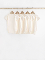 Боди с коротким рукавом для малышей Next 605-580, 5 шт., Кремовый