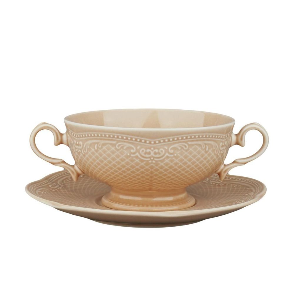 Бульонная пара 280 мл, фарфор,серия &quot;Aristocrat-Peach Tea&quot;, Noble