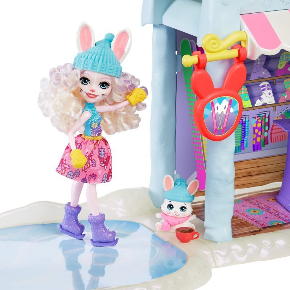 Кукла Mattel Enchantimals Снежная Долина Шале в горах, с питомцем, GJX50  купить в Москве | Доставка по России.