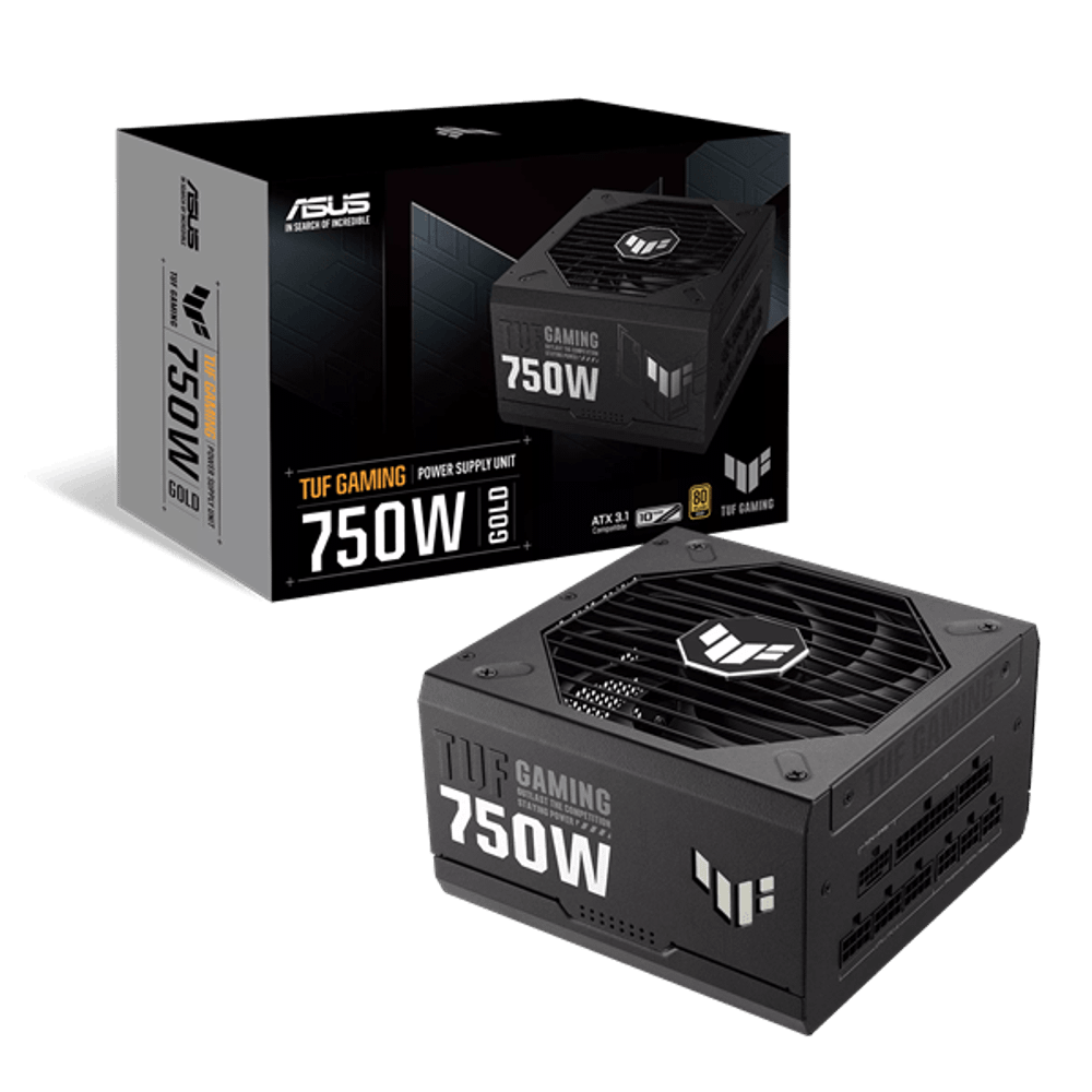 Блок питания ASUS  750W, TUF Gaming 750W Gold, Full Modular, 80+ GOLD, КПД 92%, TUF-GAMING-750G
