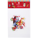 Наклейка на стекло «Дракоша с подарками» 15*20 см