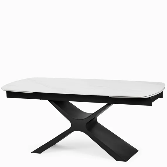 Раскладной стол Flormere 180-260x90 см, белая керамика