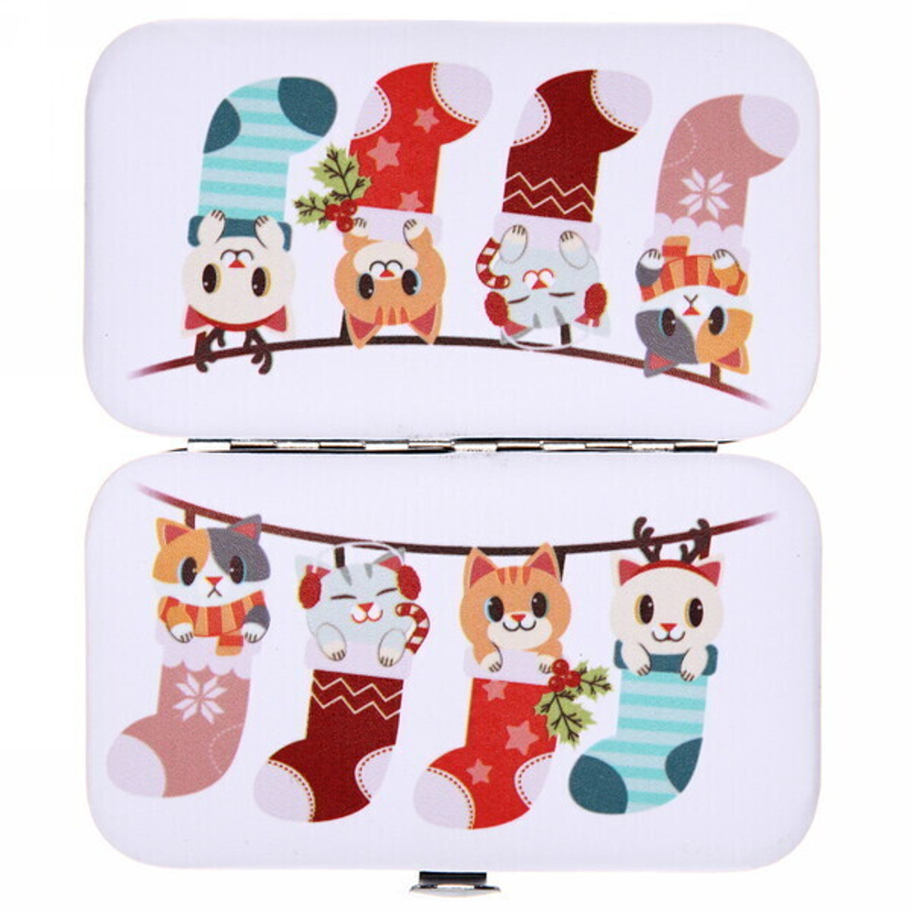 Набор для маникюра в футляре 6 предметов «New Bon Salon - Котята Дэйва»,11*6,5см