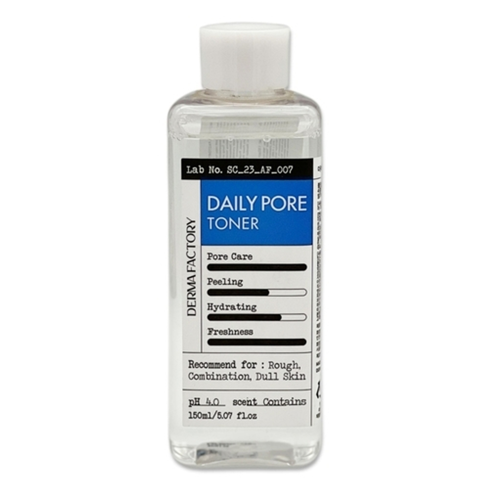 [Derma Factory] Daily pore toner - Тонер с кислотами для очищения пор, 150 мл