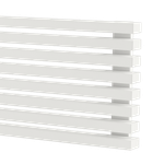 Радиатор WARMMET водяной настенный горизонтальный Luxe 60H (W) БЕЛЫЙ RAL9016
