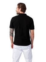 Поло медицинское мужское Dr. Nice DRN510 c отложным воротником, синий, 48