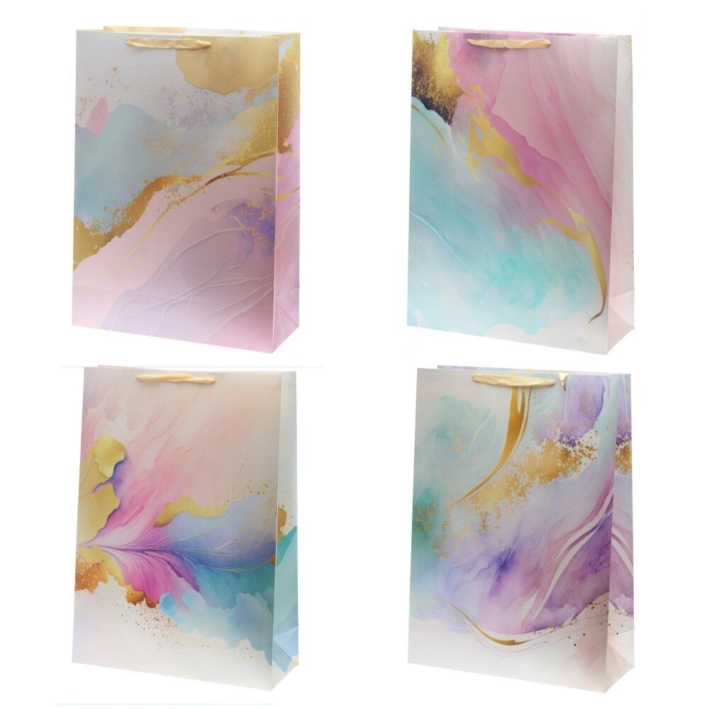 GAEM Пакет подарочный XXL (бумага 230г/м2, блок микс12шт), L50 W20 H70 см, 4в.