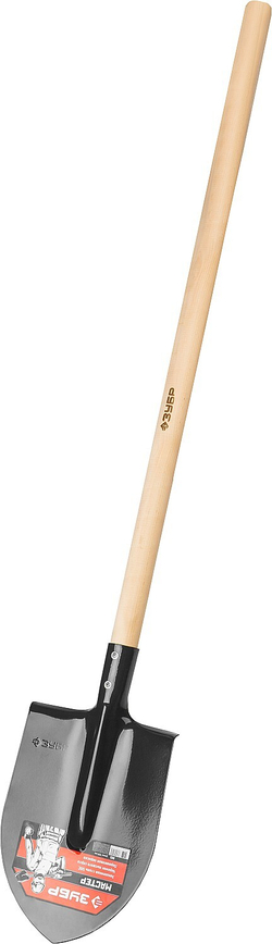 ЗУБР Мастер, 285 х 205 х 1430 мм, полотно 1.6 мм, закалено, дерев. черенок высш. сорт, тип ЛКО, штыковая лопата (39570)