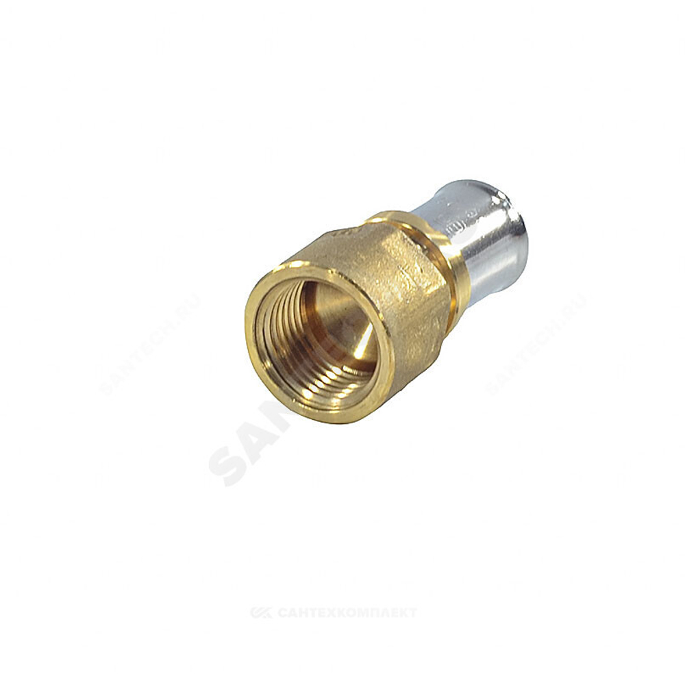 Муфта для МП/PE-X труб латунь пресс Дн 20х1/2" ВР RM109 Giacomini RM109Y037