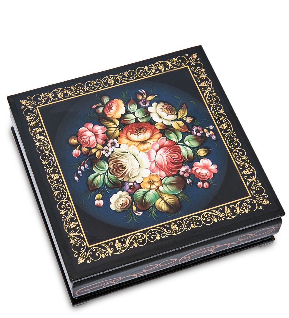 Народные промыслы ШК-11/ 7-I Шкатулка в технике декупаж (16х16х5)