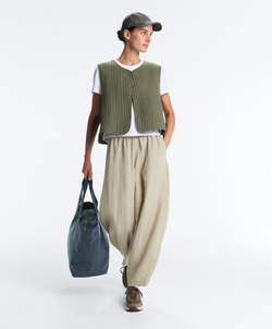 OYSHO Тонкий стеганый нейлоновый жилет, хаки