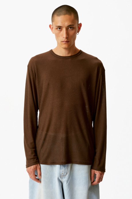 Шоколадный лонгслив STAGE