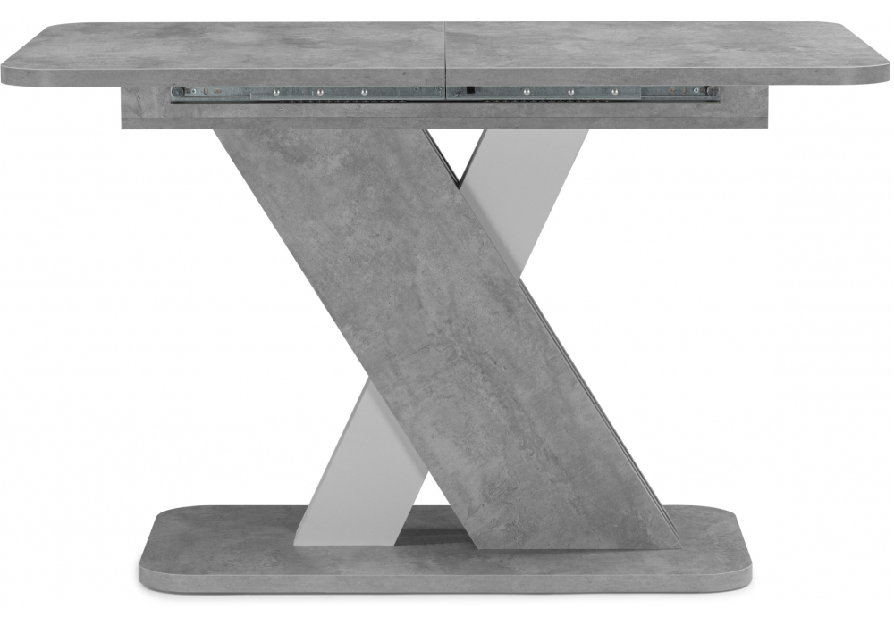 Стол деревянный Woodville Аврора цемент светлый, белый