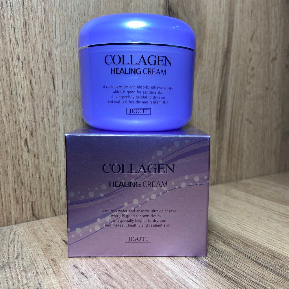 Крем для лица Jigott Collagen Healing Cream с Коллагеном 100 мл