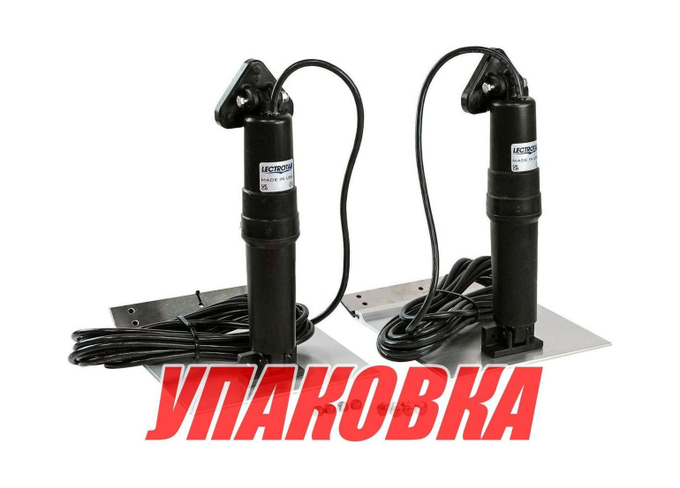 Комплект транцевых плит (алюм.), 9x12 дюймов, без панели управления, Lectrotab (упаковка из 3 шт.)