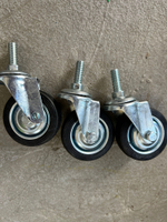 Колесо промышл. поворот. болт крепления (М10) 75 мм (SCT93)