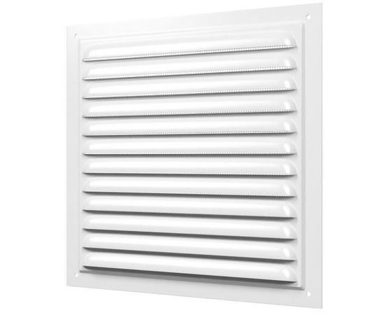 Решетка вентиляционная металл белая 200*200 2020