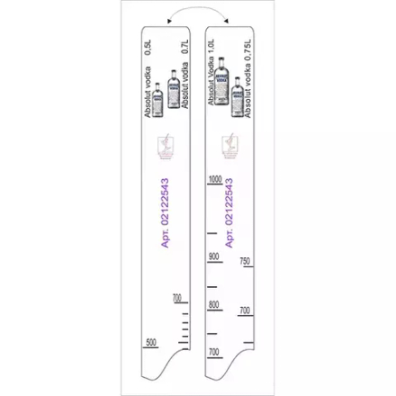 Линейка барная «Абсолют» 0.5, 0.7, 0.75, 1л