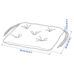 Подушка на стул IKEA KUDDARNA (КУДДАРНА), Бежевый, 36х32 см