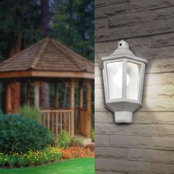 Садово-парковый светильник ЭРА «Ника» НБУ 06-60-003 60Вт белый прозрачный | Садово-парковые светильники