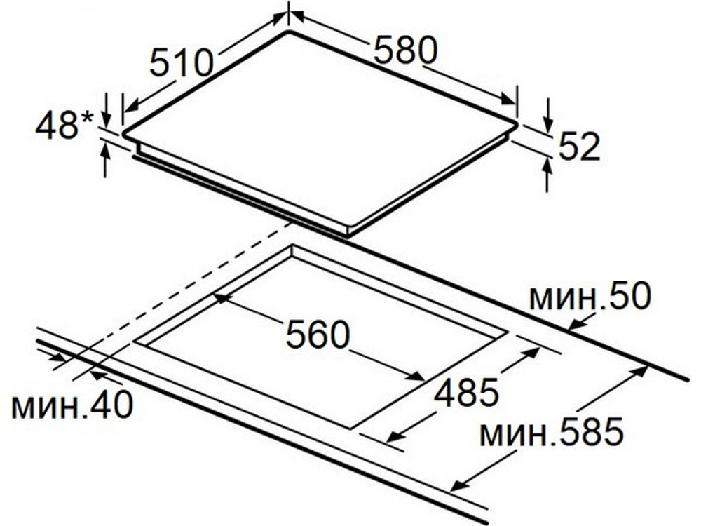 Варочная панель MAUNFELD AVCE6043SDOBK электрическая