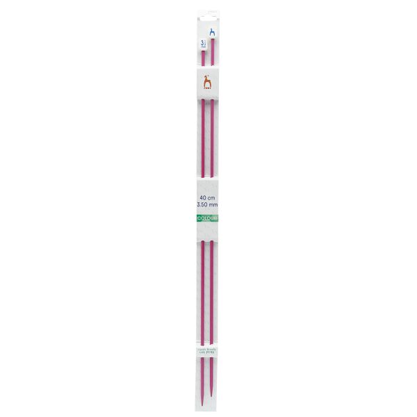 Спицы прямые Pony Colour ⌀3.5 мм, 40 см, алюминий, 2 шт, 34807