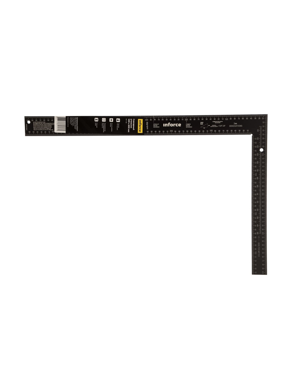 Слесарный угольник 400x600 мм Inforce 06-11-68