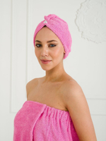 Парео-набор махровый розовый