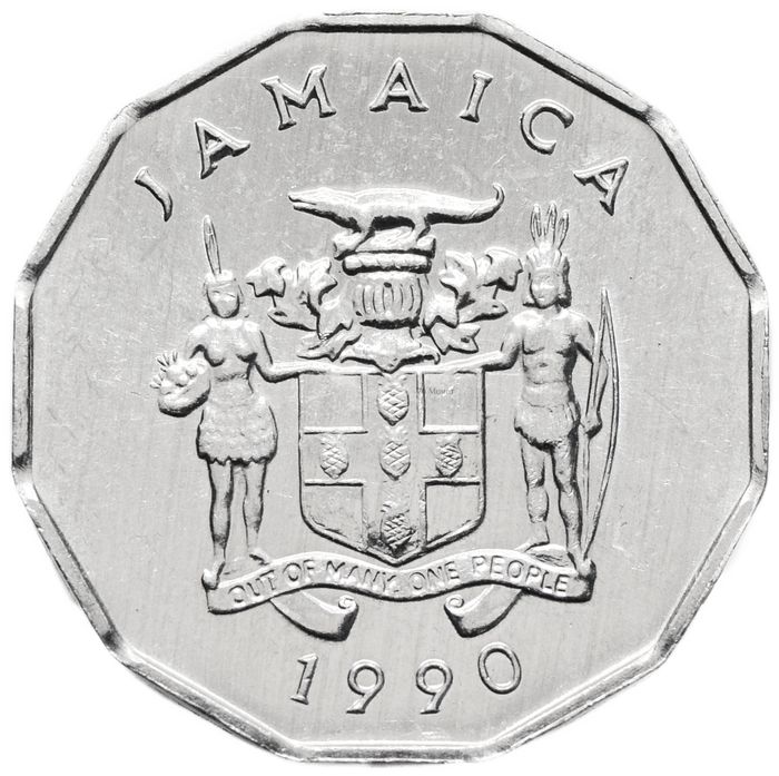 1 цент 1990 Ямайка ФАО UNC