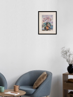 Картина авторская акварельная в паспарту 30х40 см на стену для интерьера "Орхидея"